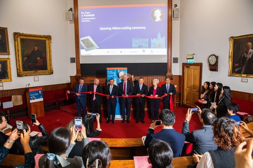 Ribbon-cutting ceremony at the Liverpool Medical Institution
